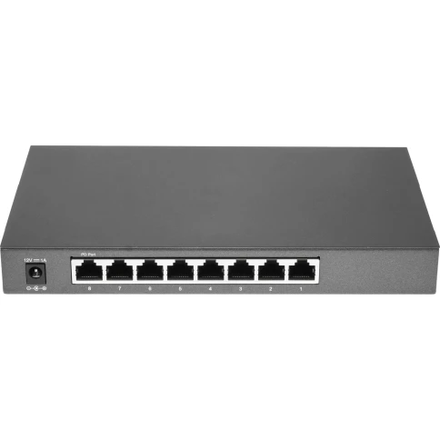 Коммутатор/ 8-port Gigabit Desktop Smart Switch, 8 10/100/1000Mbps RJ45 ports, Tag-based VLAN, STP/RSTP/MSTP, IGMP V1/V2/V3 Snooping, DHCP Filtering, 802.1P QoS, Rate Limiting, Voice VLAN, Port Trunking, LACP, Port Mirroring, SNMP, RMON, steel case фото 4