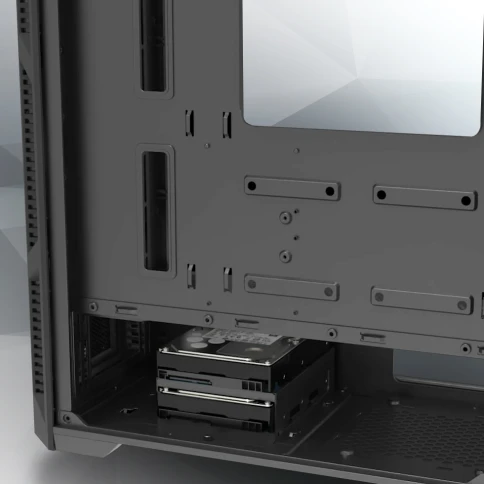 Корпус без блока питания/ Case Raijintek ARCADIA III, Midi-Tower, TG, 1x120mm, 1xUSB-A 3.0 + 2xUSB 2.0, ATX, mATX, mITX Black фото 6