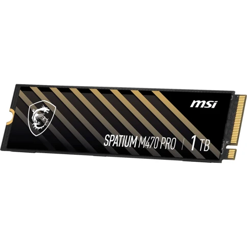 MSI SSD SPATIUM M470 Pro, 1000GB, M.2(22x80mm), NVMe, PCIe 4.0 x4, 3D TLC, R/W 6000/4500, IOPs 950 000/950 000, TBW 320, DWPD 0.2 (5 лет) фото 2