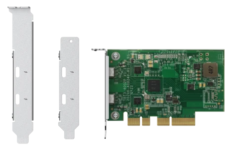 Карта расширения/ QNAP QXP-T32P Dual Port Thunderbolt 3 Adapter, 2 Thu фото 4