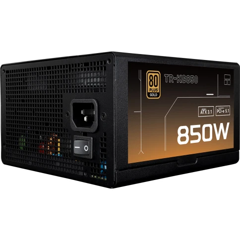 Блок питания 850W/ Power Supply Thermalright, 850W 80+ Gold (ATX, 3.1, PCIe 5.1, Full modular, 1x24(20+4)pin, 2xCPU 8(4+4)pin, 2xPCIe*2 8(6+2)pin, 1x12V-2x6, 8xSATA3, 3xMOLEX4pin, Active, 120x120mm, 150x140x86mm, APFC, OVP, UVP, SCP, OCP, OTP, OPP, black) фото 2