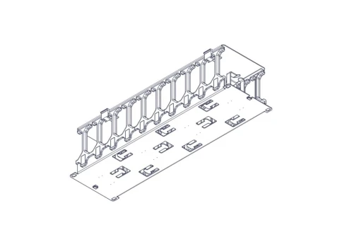 Horizontal Cable Organizer Excelente Series 3U Plastic Fingers фото 8
