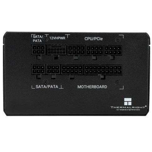 Блок питания 850W/ Power Supply Thermalright, 850W 80+ Bronze (ATX, 3.0, PCIe 5.0, Full modular, 1x24(20+4)pin, 2xCPU 8(4+4)pin, 4xPCIe*2 8(6+2)pin, 3xSATA3, 1x12+4pin (12VHPWR PCIe 5.0 12+4pin 600mm), 3xMOLEX4pin, Active, 120x120mm, 150x140x86mm, APFC, b фото 4