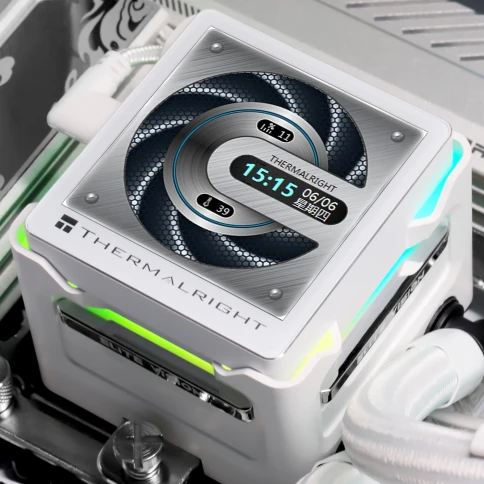 Система жидкостного охлаждения/ Water Cooling System Thermalright Elite Vision 360 (360mm, LED, White, ARGB/ Fans: 3x120mm, 69CFM, 27dBA, 2150RPM/ Pump height 63mm, Rad thickness 27mm/ S: 1700, 1200, 1851, 115X, 2011, 2066, AM5, AM4) фото 9