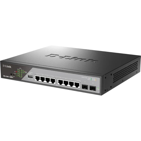Сетевой коммутатор/ Smart L2 Surveillance Switch 8х1000Base-T PoE 802.3bt 90W, 2x1000Base-X SFP, PoE Budget 242W, Long-range PoE up to 250m фото 3