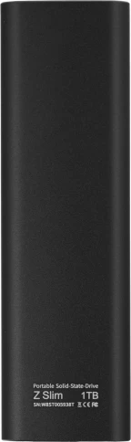Накопитель SSD Netac USB-C 1Tb NT01ZSLIM-001T-32BK Z Slim 1.8" черный фото 5