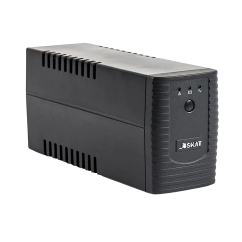 449 ИБП SKAT-UPS 600-IN-1x7 Line interactive, 220 В, 600ВА/360Вт, 1 АКБ 7Ач, вых. роз 1Schuko + 1 C13, USB, RJ11,  внутр. меандр. стабилизация напряжения, ШГВ 100х300х142, вес 4.2кг фото 1