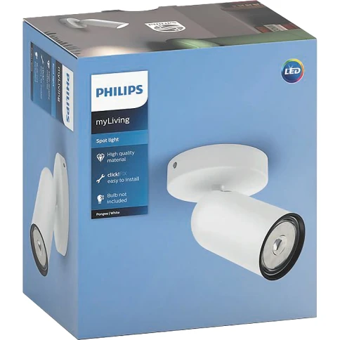 Philips PONGEE single spot white 1xNW 230V фото 2