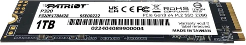 Твердотельный накопитель Patriot PCIe 3.0 x4 1TB P320P1TBM28 P320 M.2 2280 [P320P1TBM28] фото 2