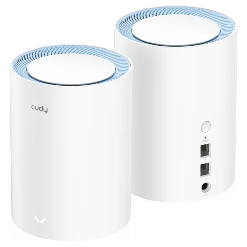 Wi-Fi Mesh-система/ AC1200 Wi-Fi Mesh Solution 2-Pack, Chipset MediaTek, Dual-Band, 867Mbps at 5GHz + 300Mbps at 2.4GHz, 802.11ac/a/b/g/n, 2 Fast Ethernet Ports, 2 internal antennas, MU-MIMO, DDNS, Zerotier/Wireguard/OpenVPN/IPSec/L2TP/PPTP VPN, DNS over фото 2