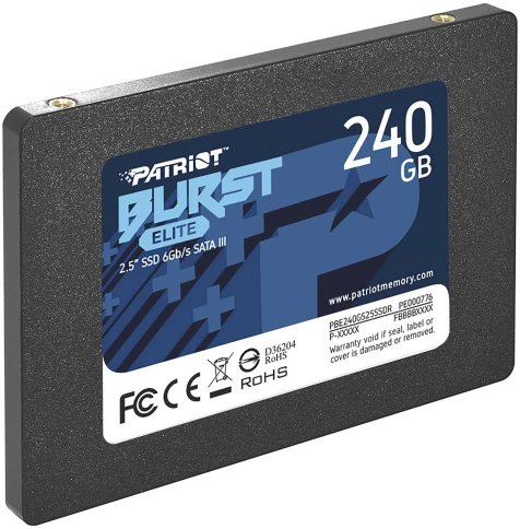 Твердотельный накопитель Patriot SATA-III 240GB PBE240GS25SSDR Burst Elite 2.5" [PBE240GS25SSDR] фото 4