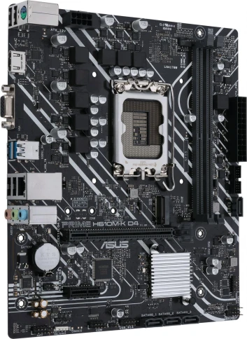 Материнская плата ASUS PRIME H610M-K D4 Soc-1700 Intel H610 2xDDR4 mATX AC`97 8ch(7.1) GbLAN+VGA+HDMI [PRIME H610M-K D4] фото 3