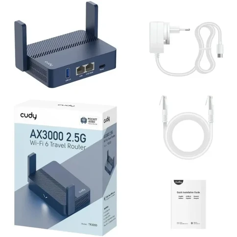 Маршрутизатор/ AX3000 2.5G Wi-Fi 6 Router with USB фото 4