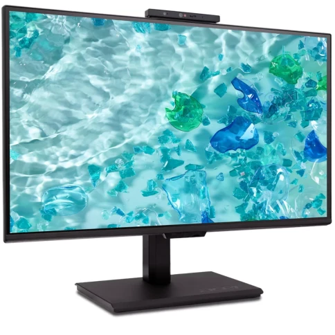 Монитор/ ACER B248YGbemiqprcuzx 23,8'', ZeroFrame, Black, PCR 85% + OBP 5%, 16:9, IPS, 1920x1080, 4ms, 300cd, 120Hz, 1xHDMI(2.0) + 1xDP(1.2) + 1xDP Out + Type-C(PD100W) + 1xDP Out + RJ45 + USB Hub(3.2) + USB-B(2up 3down) + Webcam + SPK + Audio O фото 3