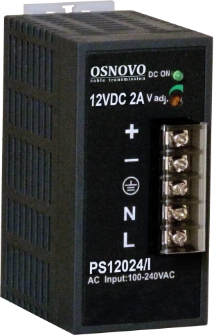Блок питания/ OSNOVO Промышленный блок питания. DC12V, 2A (24W). Диапазон входных напряжений: AC195-265V фото 1