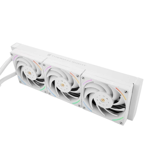 Водяное охлаждение для процессора/ Water Cooling System Thermalright Mjolnir Vision 360 (360mm, LED, White, ARGB/ Fans: 3x120mm, 69CFM, 27dBA, 2150RPM/ Pump height 65mm, Rad thickness 27mm/ S: 1700, 1200, 1851, 115X, 2011, 2066, AM5, AM4) фото 4