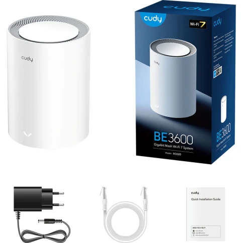 Wi-Fi Mesh-система/ BE3600 Gigabit Dual Band Wi-Fi 7 Mesh Solution 1-Pack, Chipset Broadcom, 802.11be/ax/ac/a/b/g/n, 2882Mbps at 5GHz + 688Mbps at 2.4GHz, 3 x 10/100/1000Mbps Ports, Internal antennas, Zerotier/PPTP/L2TP/OpenVPN/WireGuard, MLO, MU-MIMO, Gu фото 4
