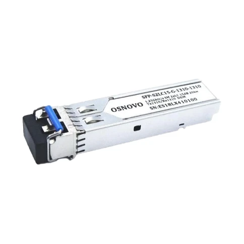 Трансивер/ OSNOVO SFP-S2LC15-10G-1310-1310 Оптический SFP Модуль 10G, два волокна Single Mode, 2LC, до 20км, Tx:1310/Rx:1310, DDM фото 1