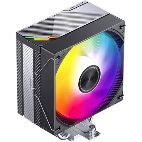 Кулер для процессора/ CPU Cooler JONSBO CA40 ARGB (225W, 4-pin PWM, 157mm, Al/Cu, 4x6mm, ARGB, 1x120mm, 69.61CFM, 32.6dBA, 1800RPM, S: 1851/1700/1200/115X, AM4/AM5 Black) фото 2