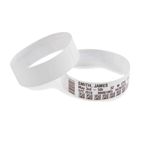 Этикетки в виде браслета полипропилен 25х279мм белый/ Wristband, 25mm*279mm, 200pcs/Roll, Adult - White фото 1