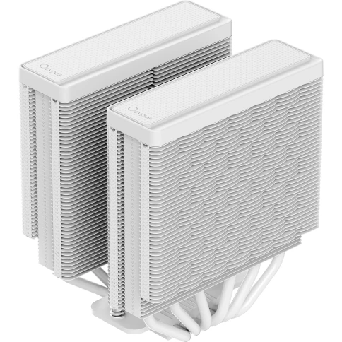 Кулер для процессора/ CPU Cooler Ocypus Delta A62 WH ARGB (260W, 4-pin PWM, 156mm, Al/Cu, 6x6mm, ARGB, 2x120mm, 73CFM, 29dBA, 2000RPM, S: 1851/1700/1200/115X, AM5/AM4, white) фото 6