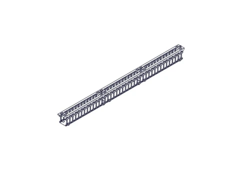 Systeme Electric vertical cable manager, Excelente series, plastic fingers, with cover, for 42U cabinets 750mm and 800mm wide фото 5