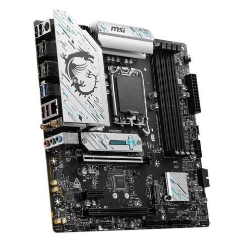 Материнская плата MSI B760M GAMING PLUS WIFI DDR4 B760, LGA1700, 4*DDR4, 5*PCIEx16, 2*M.2, 2*TypeC, 2*USB3.2Gen2, 2*USB3.2Gen1, 8*USB2.0, 4*SATA3.0, 2.5G, DP, HDMI, ATX, RTL фото 4