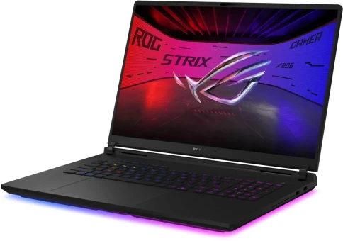 Ноутбук/ ASUS ROG Strix SCAR 18 G835LX-SA017 18"(2560x1600 mini LED)/Intel Core Ultra 9 275HX(2.7Ghz)/32768Mb/1024PCISSDGb/noDVD/Ext:NVIDIA GeForce RTX 5090(24576Mb)/Cam/BT/WiFi/90WHr/war 1y/3.3kg/Off Black/DOS фото 3