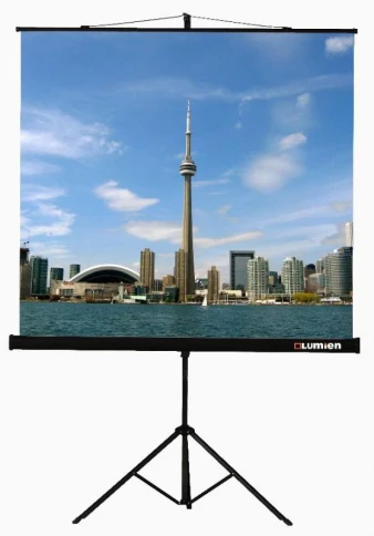 Экран на треноге Lumien 200x200см Eco View LEV-100103 1:1 напольный рулонный фото 2