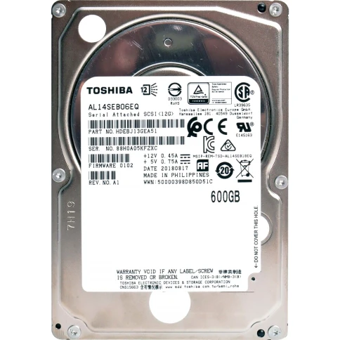 Жесткий диск/ HDD Toshiba SAS 600Gb 2.5"" 10K 128Mb 1 year warranty фото 1
