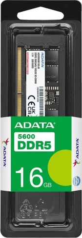 Оперативная память DDR5 16GB 5600MHz A-Data AD5U560016G-S RTL PC5-44800 CL46 DIMM 288-pin 1.1В single rank Ret [AD5U560016G-S] фото 2