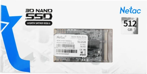 Твердотельный накопитель Netac SATA-III 512GB NT01N5M-512G-M3X N5M mSATA [NT01N5M-512G-M3X] фото 5
