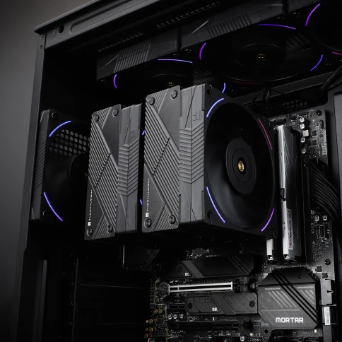 Кулер для процессора/ CPU Cooler Thermalright Phantom Spirit 120 EVO (4-pin PWM, 157mm, Ni/CU, 7x6mm, ARGB, 2x120mm, 69CFM, 27dBA, 2150RPM, S: 1700, 1200, 20XX, 115X, AM5, AM4) фото 7