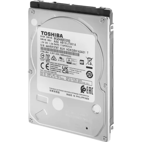Жесткий диск/ HDD Toshiba SATA 2TB 2.5" 6.0 Gbit/s 5400 rpm 128Mb  OFFICIAL RECERTIFIED 1 year warranty (replacement ST2000LM015, ST2000LM007, WD20SPZX) фото 5