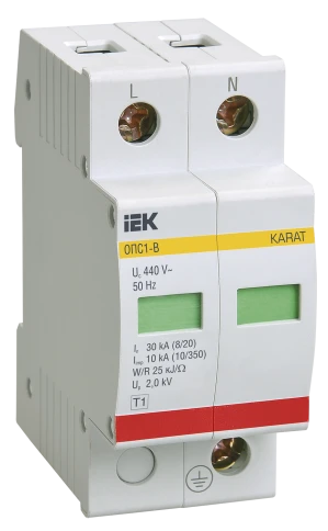KARAT ОПС1-B УЗИП 2P In=30кА Un=400В Im=60кА IEK фото 1
