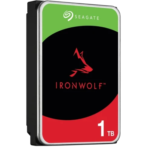 Жесткий диск/ HDD Seagate SATA IRONWOLF 1TB 5400rpm 256Mb 1 year warranty (replacement ST1000VN002, ST1000DM014, WD10EFRX, WD10EZEX) фото 1