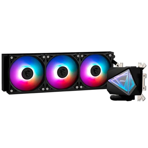Жидкостная система охлаждения MSI MAG CORELIQUID I360 3x ARGB Gen2 Fan, ARGB Gen2 Block, Color Box фото 2