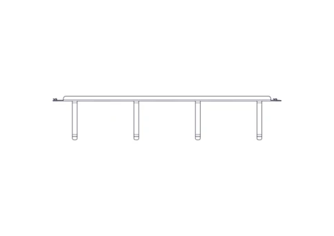 Horizontal Cable Organizer Uniprom Series, 2U, Steel Rings фото 9