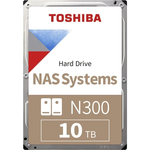 Жесткий диск/ HDD Toshiba N300 NAS SATA3 3.5" 10TB 7200 512Mb 6Gb/s 1 year warranty (replacement WD101EFBX, ST10000VN0008, WD100EAGZ, WD101EFAX, WD100EFGX, WD100EFAX, ST10000VN0004, ST10000NT001) фото 1