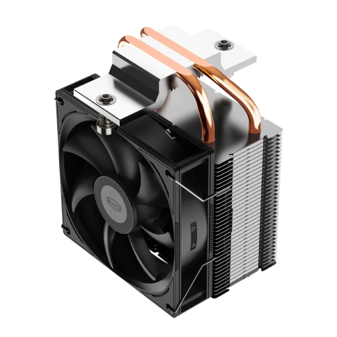 Кулер для процессора/ CPU Cooler PCCooler R200 (110W, 3-pin, 133mm, Al/Cu, 2x6mm, 1x92mm, 40.94CFM, 30dBA, 2200RPM, S: 1851/1700/1200/115X, AM5/AM4, silver, black) фото 9