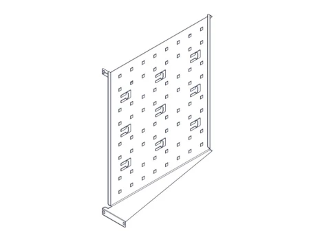 Фиксированная полка Systeme Electric, серия Uniprom, 2U, 450мм, до 15кг фото 14