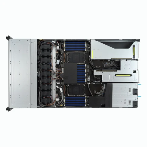 Серверная платформа/ ASUS RS700-E11-RS12U, 1U, 2x Socket-E LGA4677, 32x DDR5 4800*/5600*, 12x2.5'' NVMe/SATA*/SAS* hsb (*-RAID/HBA need), 2x M.2 PCIe 2260/2280, up to 3x PCIe Gen5  + 1 x int RAID slot, 2 x 10G(Intel X710-AT2) RJ45 LAN, 1+1 1600W фото 5