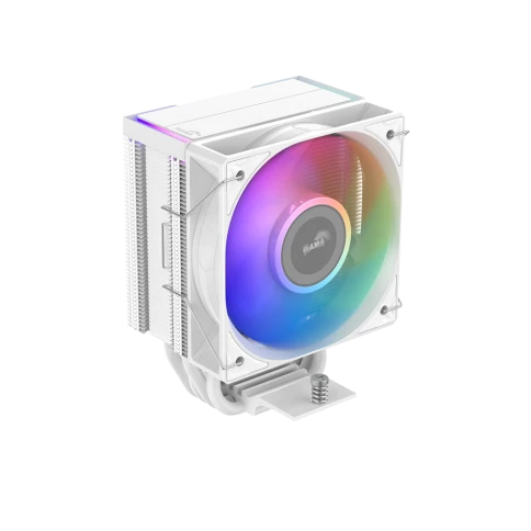 Кулер для процессора/ CPU Cooler SAMA X40L WH (220W, 4-pin PWM, 133.5mm, 4x6mm, ARGB, 1x100mm, 56.6CFM, 31.2dBA, 2600RPM, S: 1851/1700/1200/115X, AM5/AM4, white) фото 1