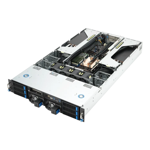 Серверная платформа/ ASUS ESC4000A-E12-SKU1, 2U GPU, 1 x SP5 LGA6096 EPYC 9004 (400W), 12DIMM DDR5, 2 x 2.5" SATA/SAS*/NVMe + 2 x 3.5" SATA/SAS*/NVMe + 2 x 3.5" SATA/SAS*,2 x GbE LAN (I350), 1+1 2600W фото 8