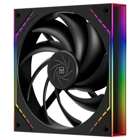 Кулер для корпуса/ Case Cooler Thermalright TL-M14 (140x144x25mm, 4-pin PWM, ARGB, 88.75CFM, 23.7dBA, 1500RPM, Black) фото 7