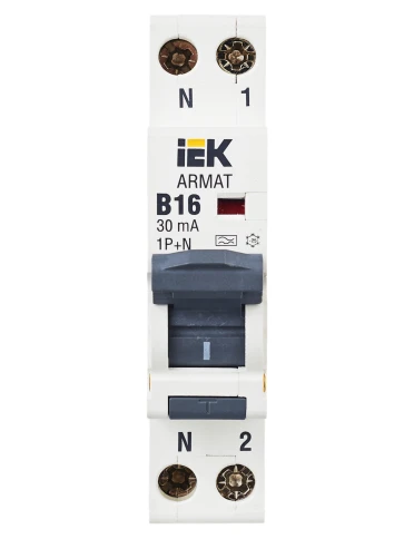 ARMAT АВДТ B06S 1P+NP B16 30мА тип A (18мм) IEK фото 11