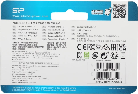 Твердотельный накопитель Silicon Power PCIe 3.0 x4 2TB SP002TBP34A60M28 M-Series M.2 2280 [SP002TBP34A60M28] фото 9