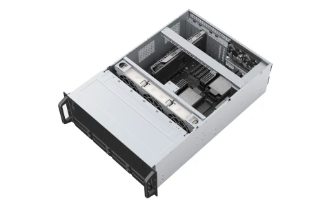 Серверный корпус/ Server case YCC YRM-46508A0, 4U, E-ATX, 8x3,5"/2,5" hotswap HDD bays, SAS/SATA 12GB/s  minisasHD backplane, 3x12038 PWM front fans, 2x8038 PWM rear fans, 2xUSB 3.0, 11xFHFL PCIe slots, depth 650mm, CRPS 1+1 2000W (2*CRPS2000D2) фото 4