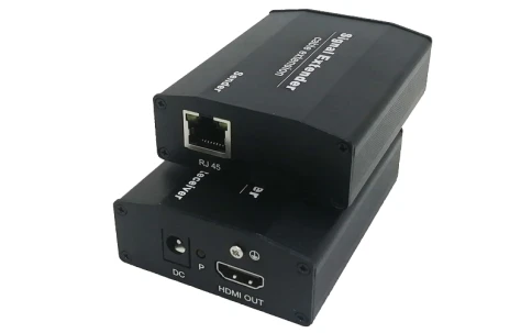 HDMI удлинитель по сети Ethernet/ HDMI удлинитель по сети Ethernet. Разрешение видео - 1920x1080 (60Гц). Формат видоесжатия - Н.265(HEVC). Глубина цвета - 24/30/36 Бит. HDMI 1.3, HDCP 1.2. Расстояние передачи "передатчик - приемник" - до 170м. П фото 1