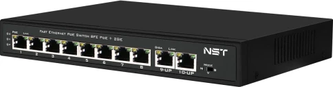 Passive PoE коммутатор Fast Ethernet/ Passive PoE коммутатор Fast Ethernet на 10 портов. Порты: 8 х FE (10/100 Base-T, 52V 4,5(+) 7,8(–)) совместимы с PoE (IEEE 802.3af/at), 2 x FE (10/100 Base-T) Uplink. Совместим со стандартами PoE IEEE 802.3af/at. Мощн фото 3
